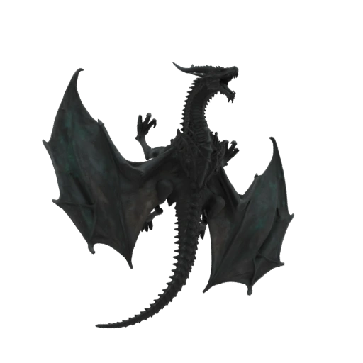 Темное фэнтези Красный пасть Дракон Босс Миниатюра STL