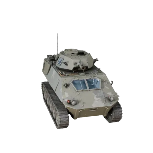 3D-модель бронированной машины пехоты, трехчетвертной игровой вид, готовый к использованию в Unity актив транспортного средст