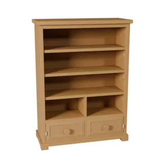 Книжный шкаф Шейкер 3D модель для игровых движков