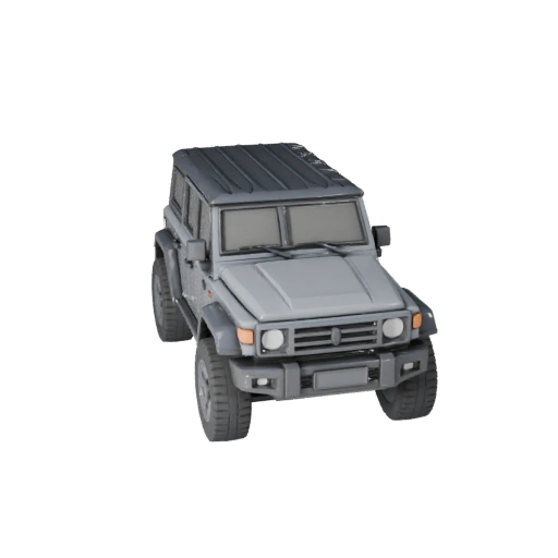 Печатный компактный внедорожник STL 3D модель для коллекционных предметов и