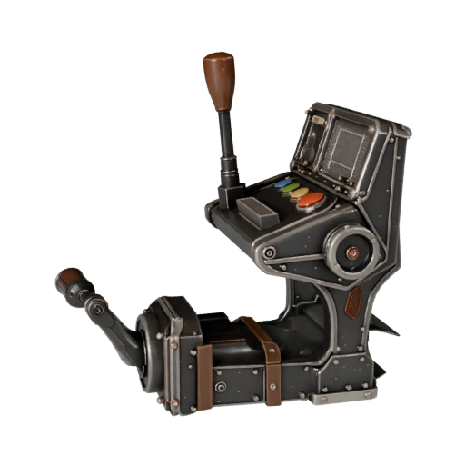 Industrial Control Lever 3D Asset for Hero Renders