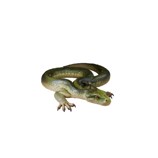 Зеленая анаконда 3D модель для Blender - PBR ресурс с текстурами