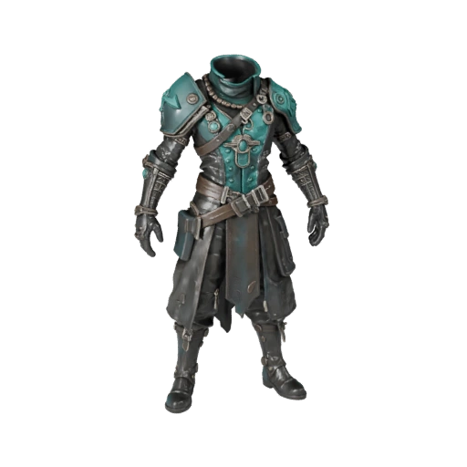 Киберпанк друид модель персонажа - с ригом