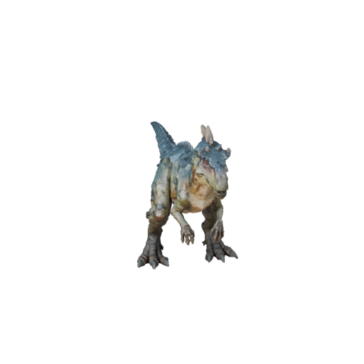 Низкополигональный Компсогнат 3D Модель - Игровой Ассет Unity с FBX