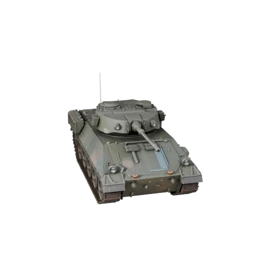 3D-модель бронетранспортера, студийный вид в три четверти, готовый к анимации транспортный актив с броневой массой, прочной к