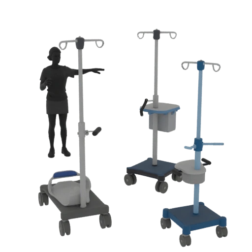 Clinic IV Stand 3D Studio Asset for Cinema Renders