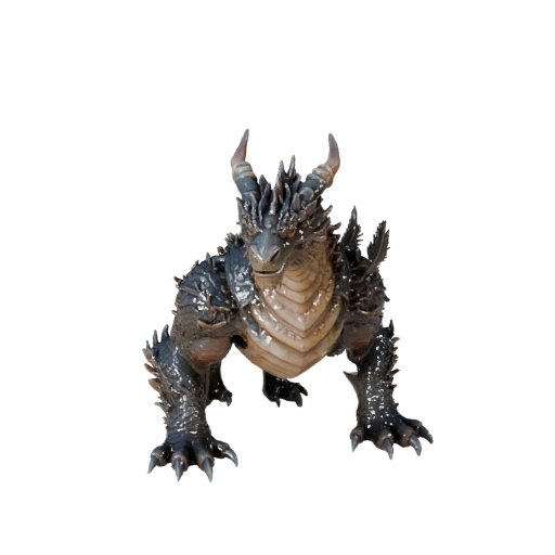 Земляной дракон 3D модель для Blender - PBR ресурс с текстурами