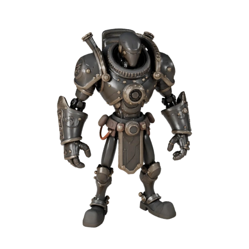 Киберпанк NPC Продавец Персонаж с ригом