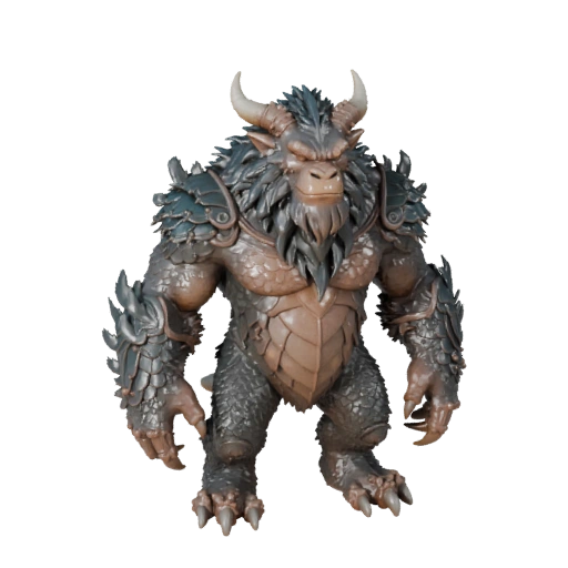 Высокополигональная 3D модель снежного человека - Детальный STL-ресурс для печати | PBR