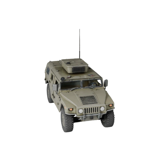 Готовый к игре хамви 3D модель для использования в реальном времени PBR ресурс