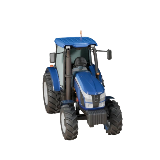 3D модель сельскохозяйственного трактора для Unreal Engine - Готов к игре