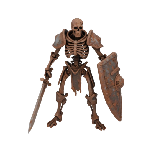 Фэнтези скелет воин миниатюра STL - Рой