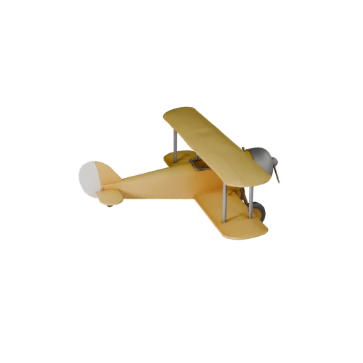 Печатный винтажный биплан STL 3D модель для коллекционных предметов и