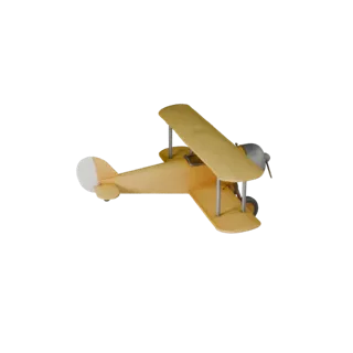 Печатный винтажный биплан STL 3D модель для коллекционных предметов и