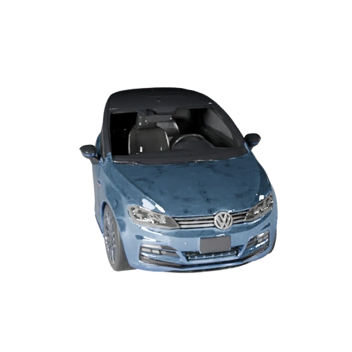 Высокополигональная 3D модель хэтчбека для студийных рендеров, PBR