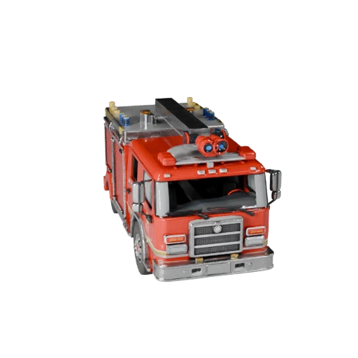 Печатная модель пожарной машины STL - Коллекционный дисплей (Legacy)