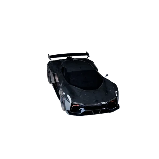 Готовый к игре футуристический автомобиль, 3D-модель, трехчетвертной студийный вид, готовый к производству транспортный актив