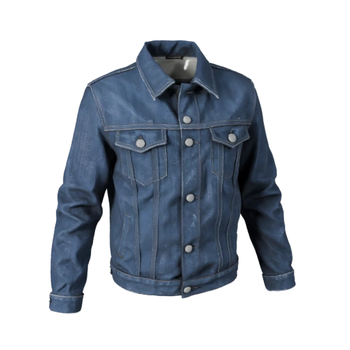 AR Ready Denim Jacket 3D Asset for Online Browsers