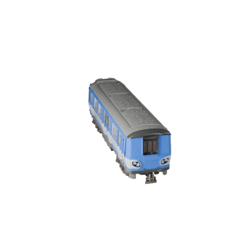 Готовый к игре поезд метро 3D модель для игр в реальном времени - PBR