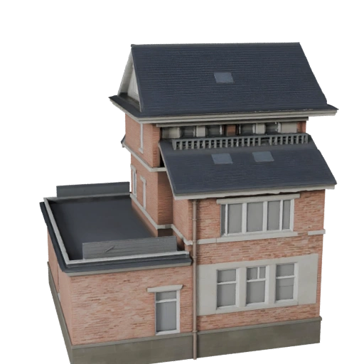 Modello 3D di Casa Suburbana per Unreal - Asset in Tempo Reale