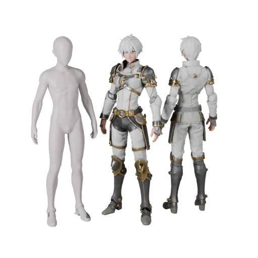 Аниме Бронированный Маг Персонаж Модель - С Ригом