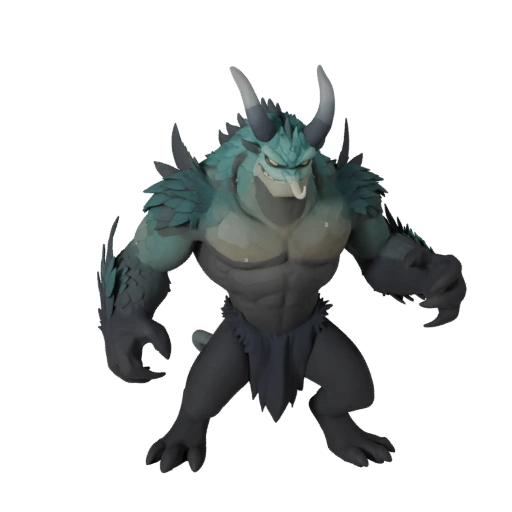 Мультяшный Кракен 3D Модель - Стилизованный Ассет для Анимации | PBR