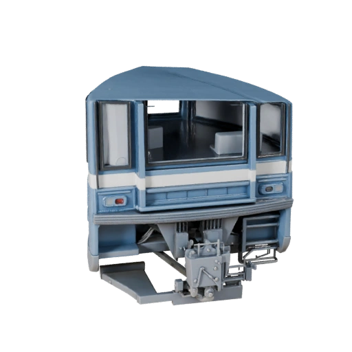 Modelo 3D de Bonde de Alto Poligonagem para Renderizações de Estúdio Ativo PBR