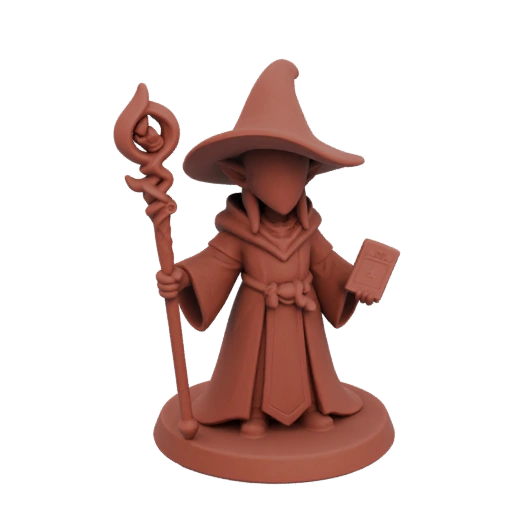 Фэнтези Тифлинг Волшебник Миниатюра STL - Литье