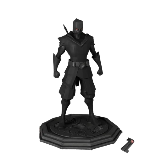Низкополигональная 3D-модель абстрактного маркера юнита, предпросмотр демонстрирует масштаб, вид с трех четвертей, форму знач
