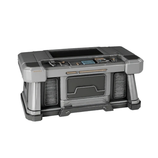 Futuristic Lab Console GLB 3D Asset for Web and AR