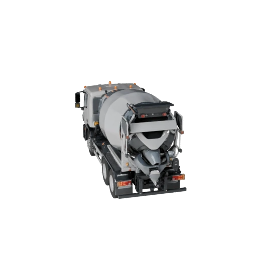 Готовый к игре бетономешалка 3D модель для использования в реальном времени