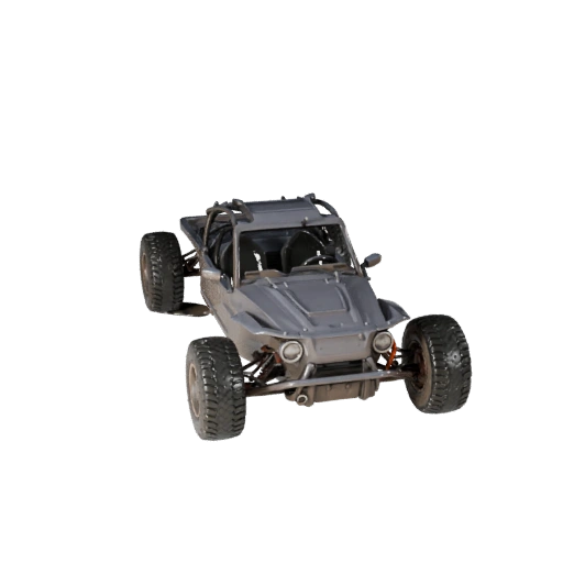 3D модель багги для Unity - Низкополигональный игровой ассет