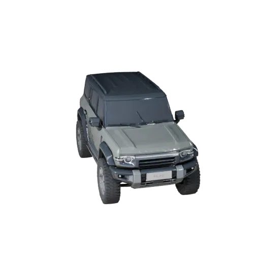 3D-модель Electric Suv, вид в три четверти в студии, готовый к анимации транспортный актив с увеличенным дорожным просветом,