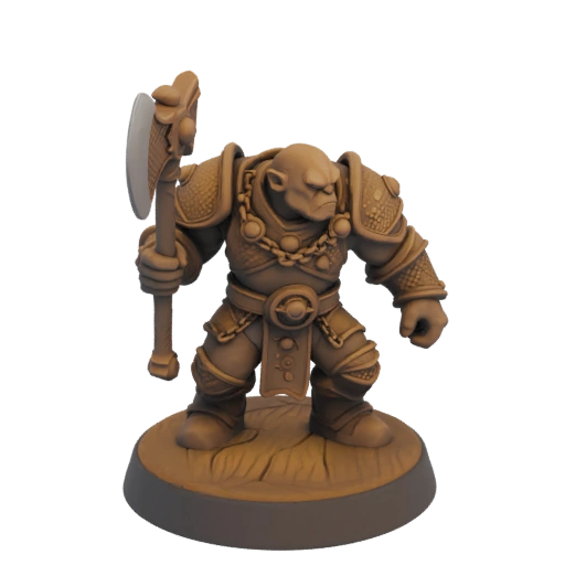 Фэнтези орк истребитель миниатюра STL