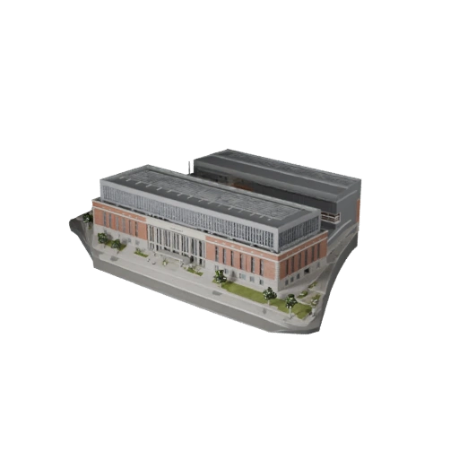 Expo Center 3D Model for Unity - Game Asset for Architecture