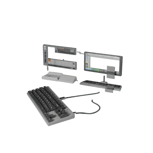 Корпоративная клавиатура 3D-модель для игровых уровней