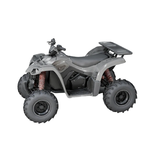 Квадроцикл 3D Модель для Unity - Низкополигональный Игровой Ассет