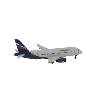 Sukhoi Superjet 100 Аэрофлот 3D Модель