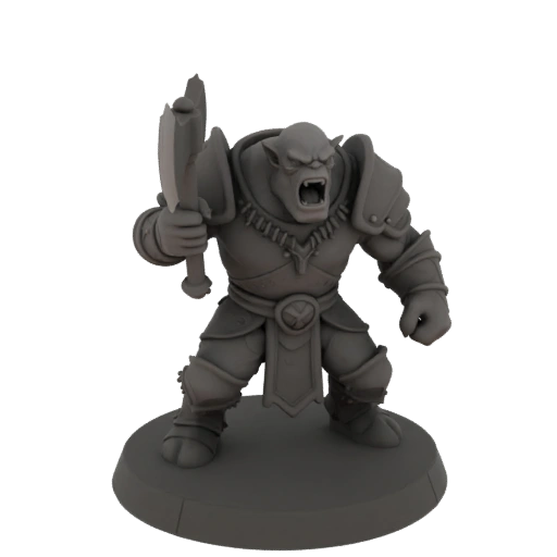 Средневековый Орк Лучник Миниатюра STL
