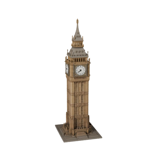 Modello 3D Big Ben - Asset Archviz Realistico per Architettura