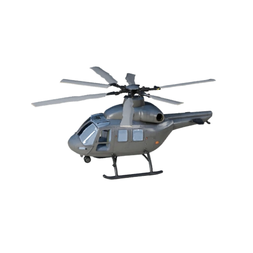 Вертолет 3D Модель для Unity - Низкополигональный игровой ассет
