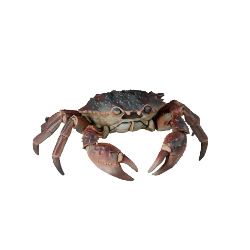 Высокополигональный 3D модель краба - Детальный STL актив для печати | PBR