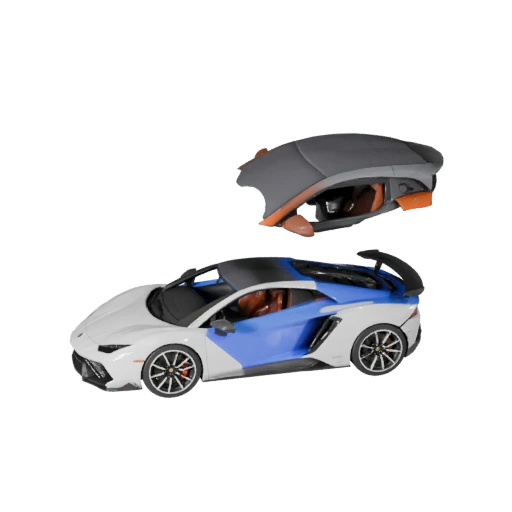 3D модель суперкара для Blender и игр - PBR ассет