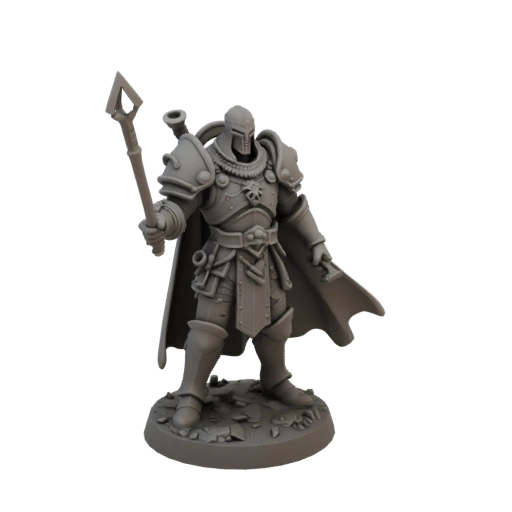High Poly Noble Paladin Presupported | Render Detail Pack