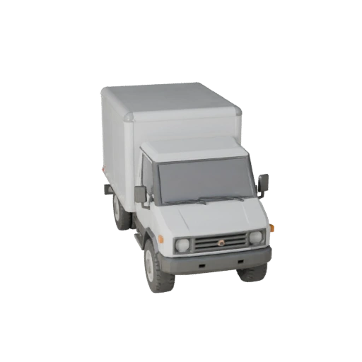 Низкополигональный рефрижератор 3D модель для Unity и Unreal