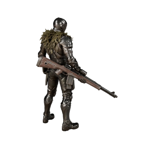 Научная фантастика, тайный ВРАГ, модель снайпера - с ригом