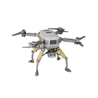 Дрон Crawler Lab 3D игровой ассет для движков реального времени