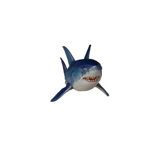 3D модель большой белой акулы для Blender - PBR ресурс с текстурами