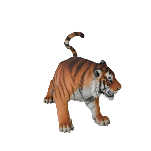 3D-модель тигровой акулы, вид сбоку игровой камеры, готовый для Unity ассет животного с подушечками усов, скольжением плеч, и