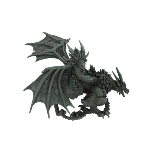 Фэнтези Адский Дракон Босс Миниатюра STL